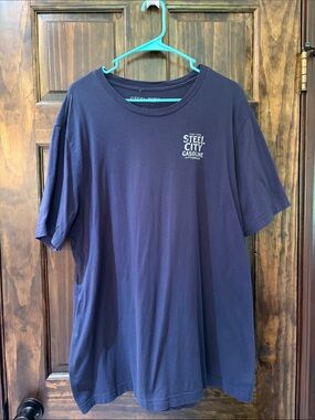 Steel City Gasoline Men's Navy Short-Sleeve Tee